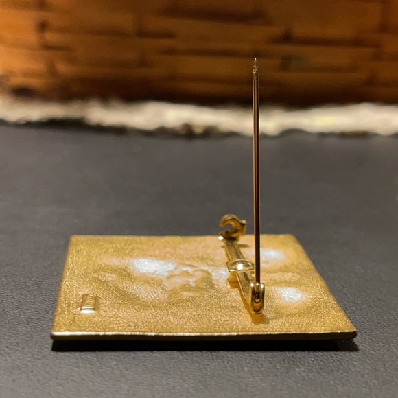 Jonette Jewelry JJ Lion Head Modernist Pin BROOCH Gold Tone GORGEOUS Piece 🦁 - Picture 7 of 16